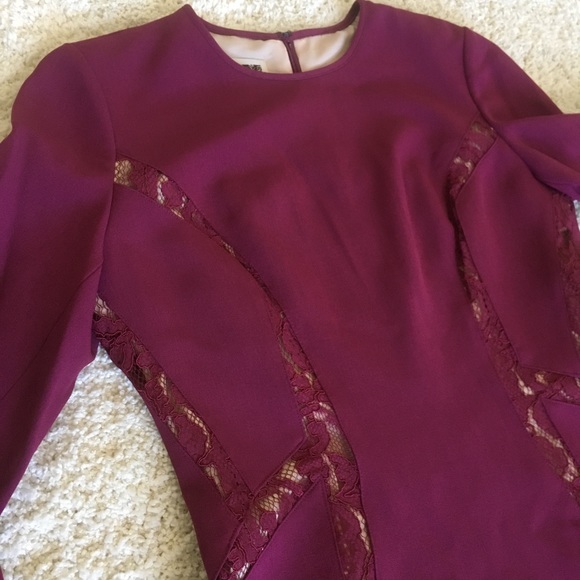 Anne Klein Lace Combo Cowl Neck Fit and Flare - Picture 3 of 7